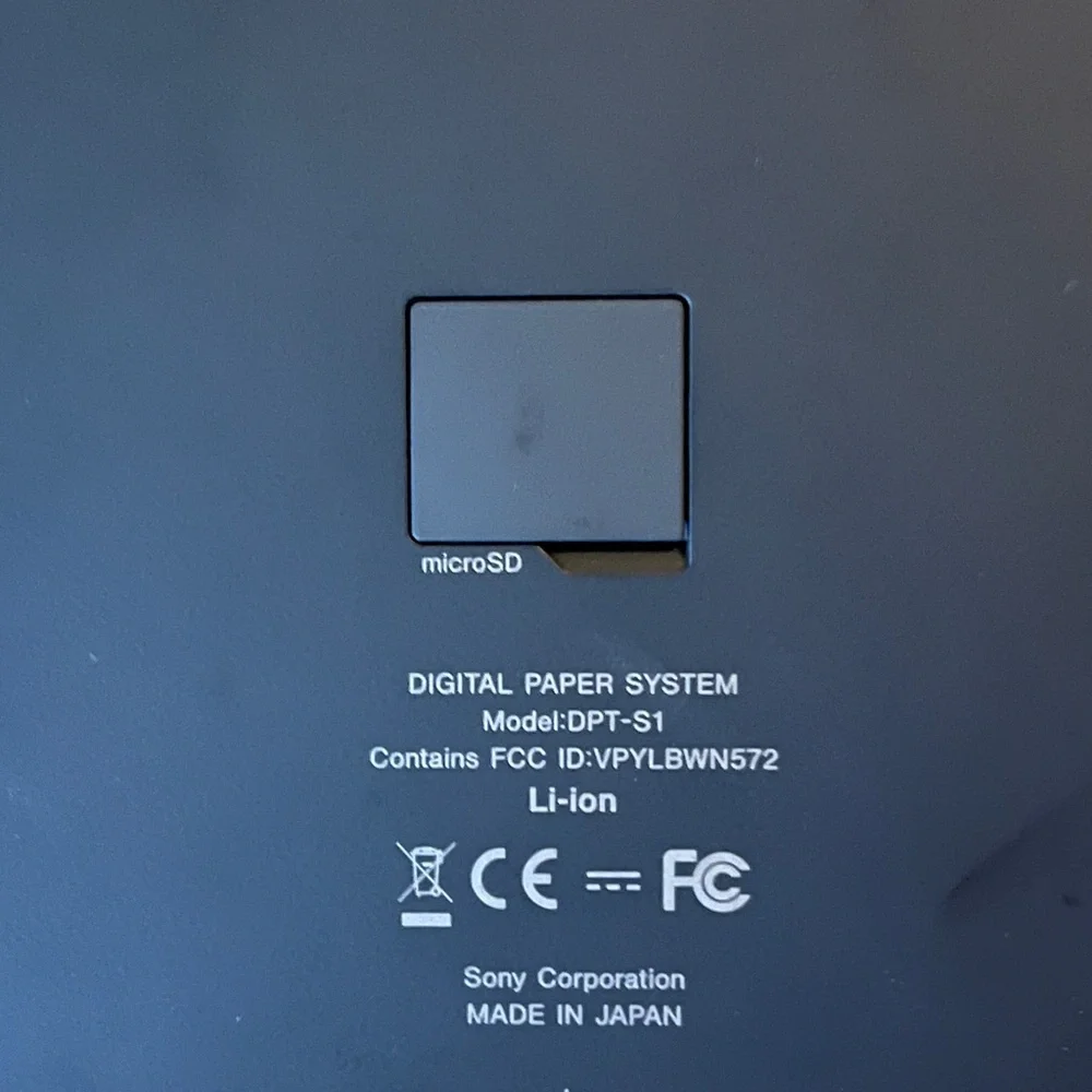 Sony Model DPT-S1 Digital Paper System Tablet 13.3 (No Stylus)